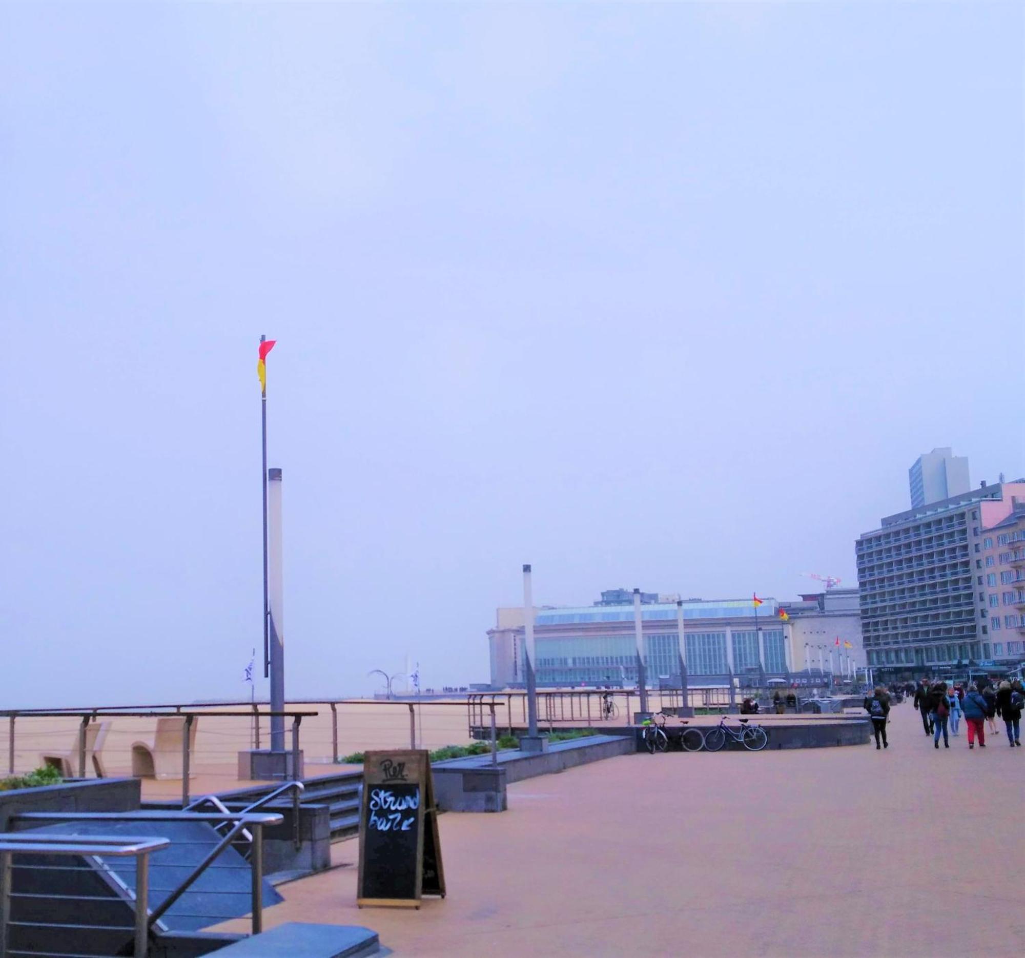 Studio Center Of Ostend W/Parking & South Terrace Apartment Luaran gambar